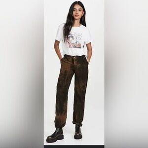 Free People Reese Pitched Straight Corduroy Pants